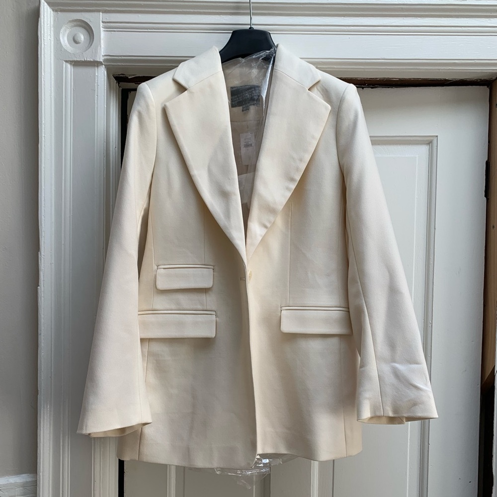 NWT Banana Republic Lido Sculpted Italian Wool Blazer 4